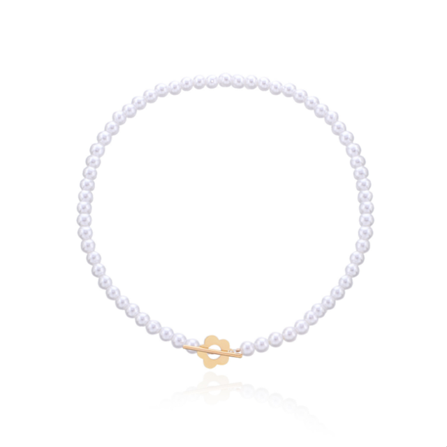 Fashion Luxury Black Crystal Glass Bead Chain Choker Necklace