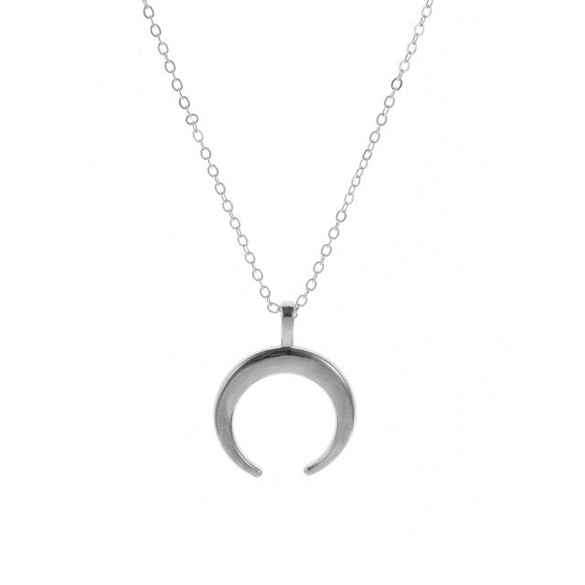 Bohemian Sun Zircon Moon Fish Tail Mixed Pendant Necklace