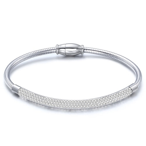 fashion jewelry  leather rope stainless steel rope bracelet