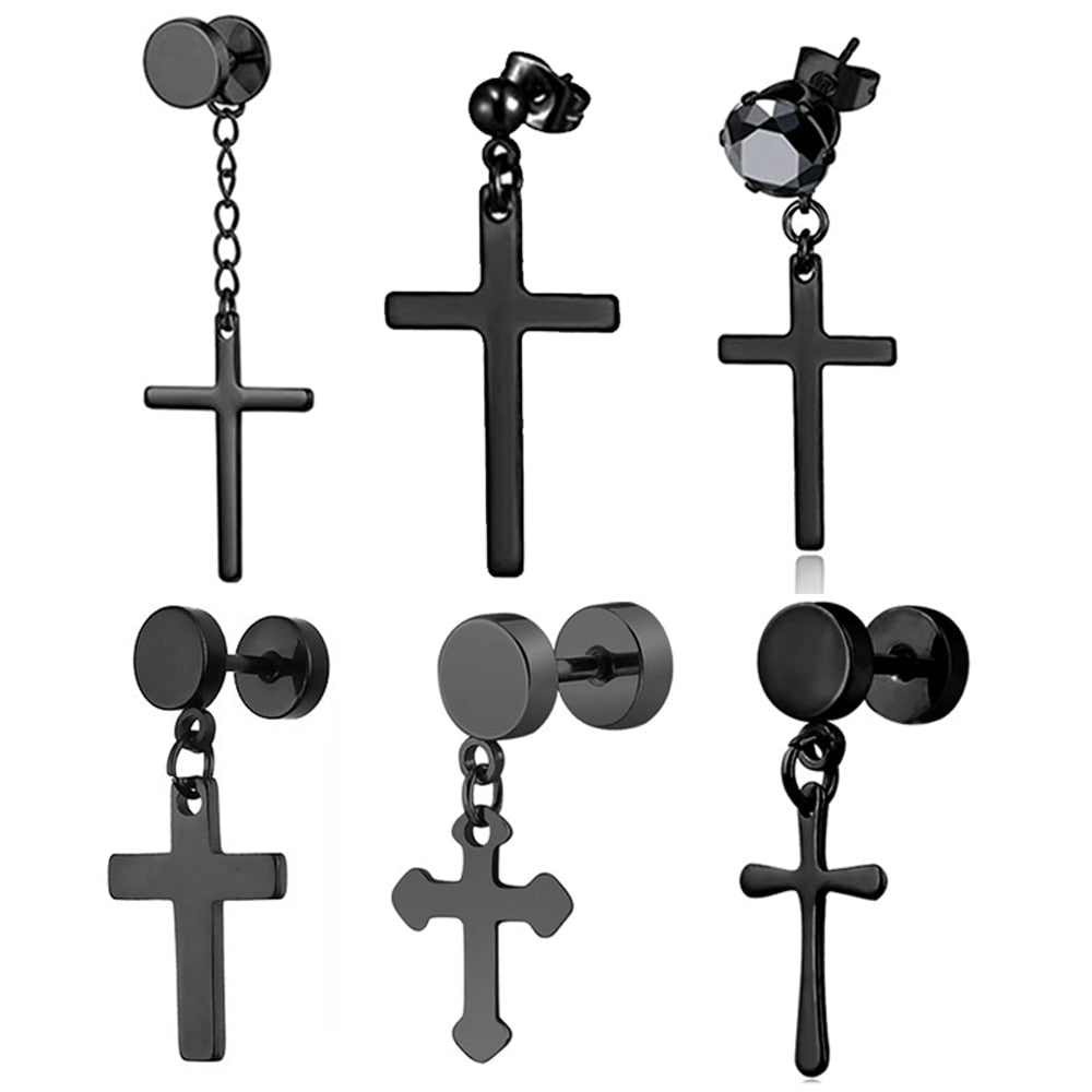 Punk Gothic Stainless Steel Stud Earring