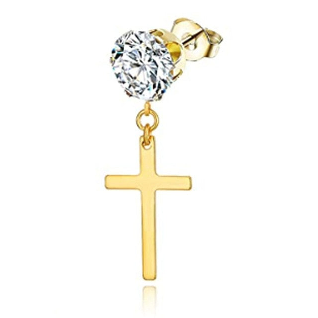 Punk Gothic Stainless Steel Stud Earring