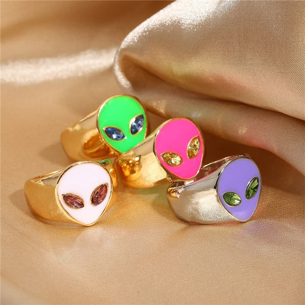 Alien ring cute rings for women