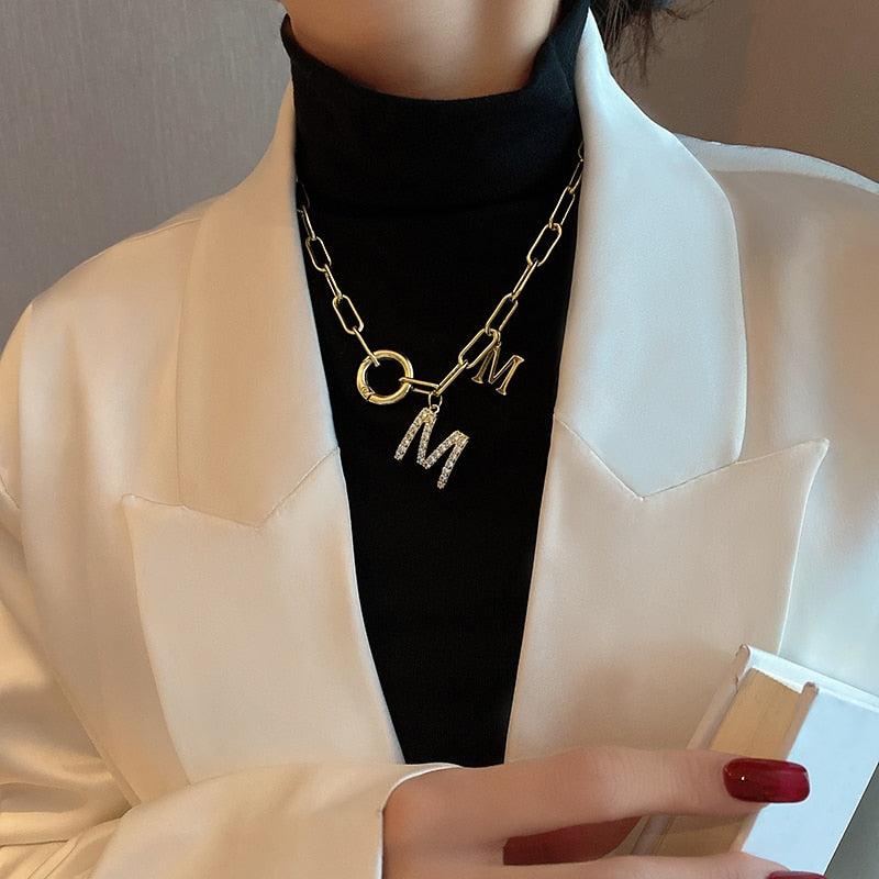 Punk Style Hip Hop Thick Chain Short Necklace