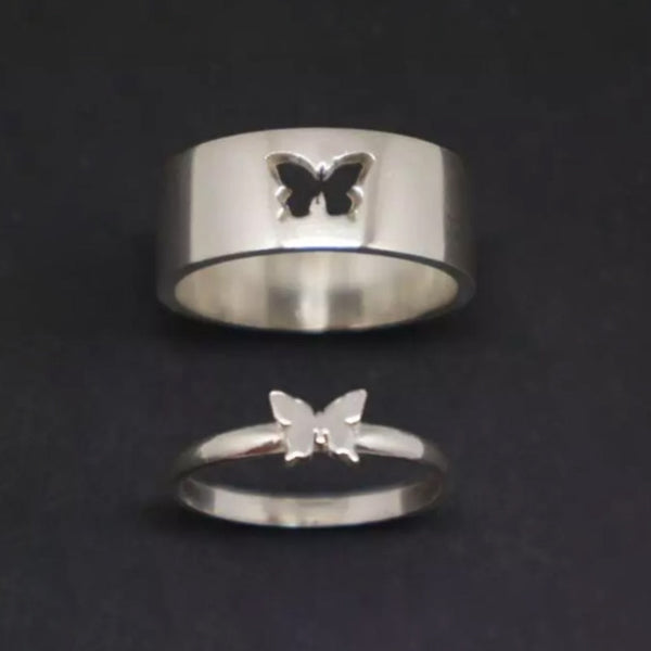 Anillo de mariposa Anillo de pareja de alta calidad