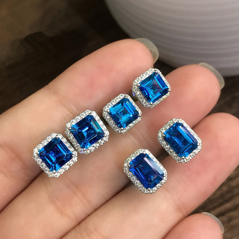 Gorgeous Green Cubic Zirconia Stud Earrings
