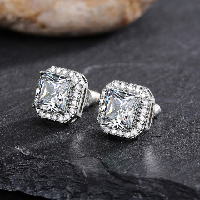 Gorgeous Green Cubic Zirconia Stud Earrings