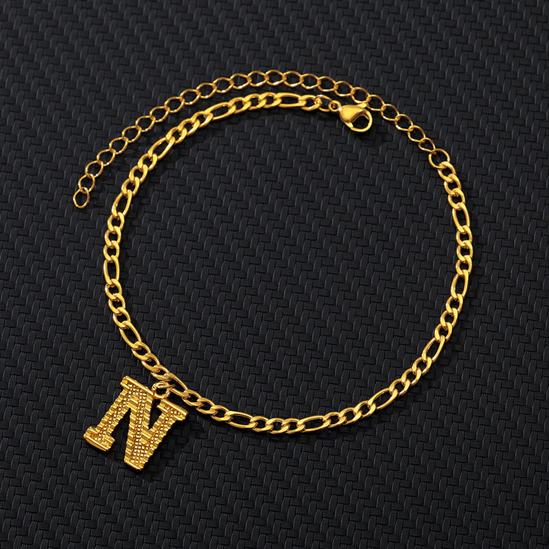 Gold Ankle Bracelet Initial Anklets For Women