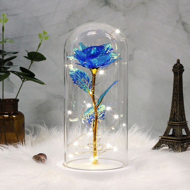 Enchanted Galaxy Rose -24K Gold Foil Flower