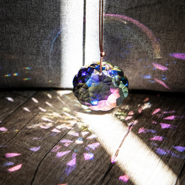 Purple Crystal 45mm Prism SunCatcher for Window