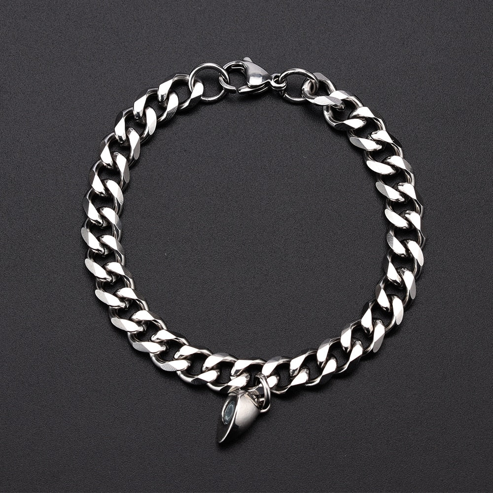 Heart shaped Magnet attraction Bracelet for couples