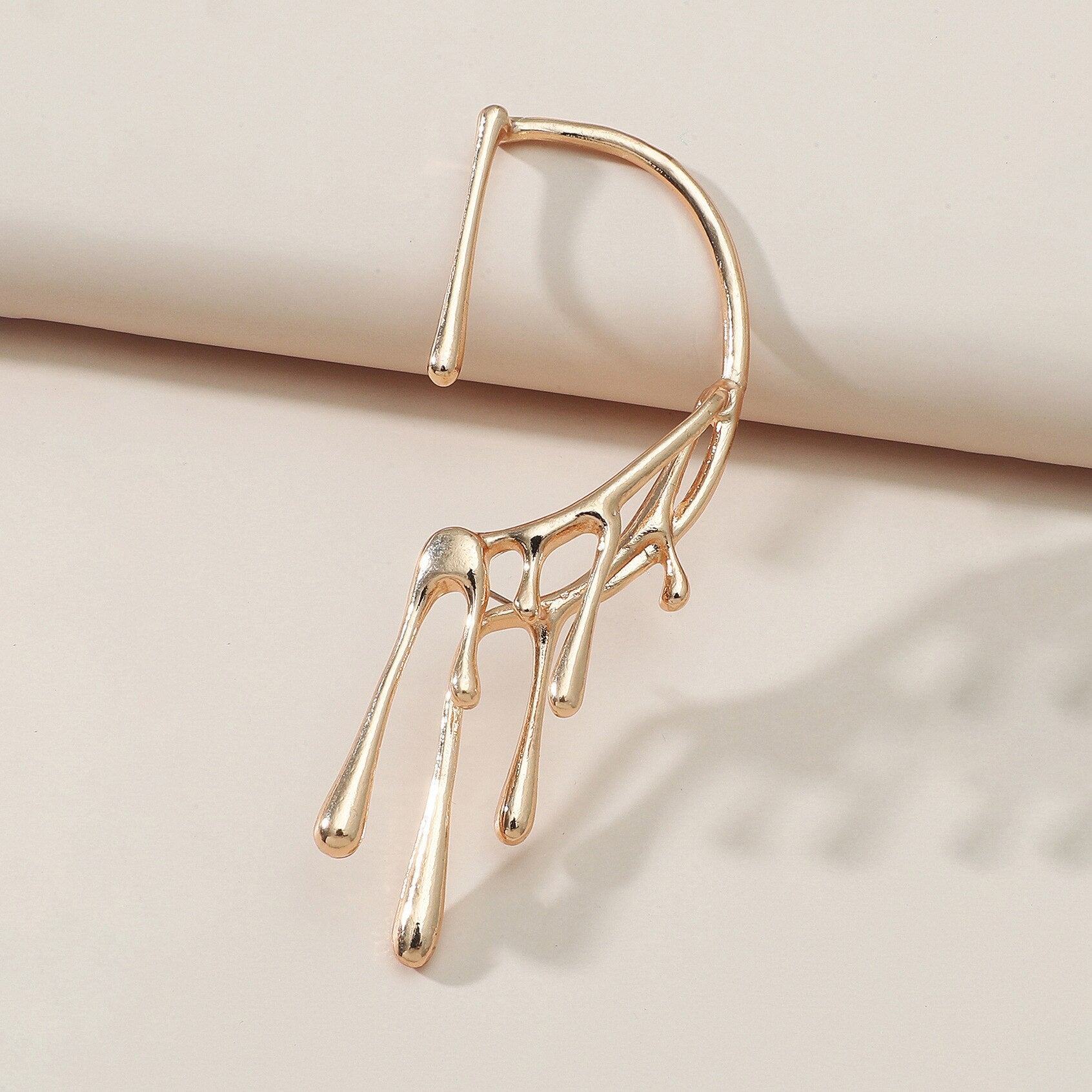 Bohemian Water Drop Crystal Rhinestone Elip Earrings