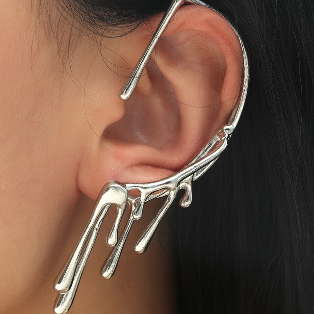 Bohemian Water Drop Crystal Rhinestone Elip Earrings