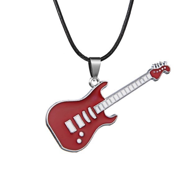 Fashion 316L Stainless Steel Guitar Necklace