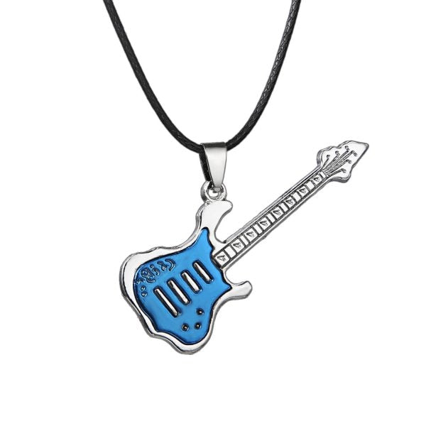 Fashion 316L Stainless Steel Guitar Necklace