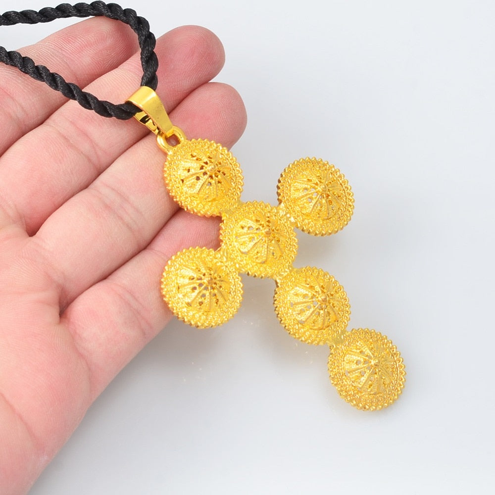 Ethiopian Cross Big Cross Pendant