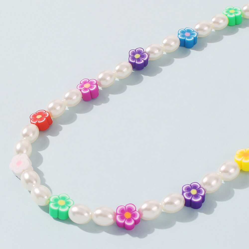 Korean Bohemian Imitation Pearl Necklace