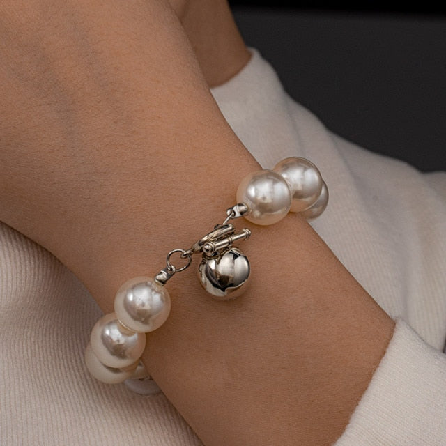 Fashion Gold Multilayer Beads Pearl Bracelets for Women