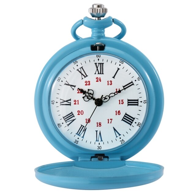 Silver Smooth Quartz Pocket Watch
