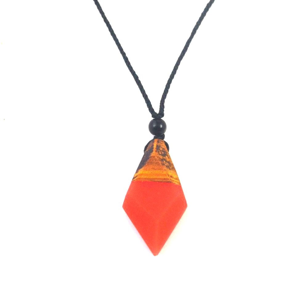 luminous necklace pendant at night