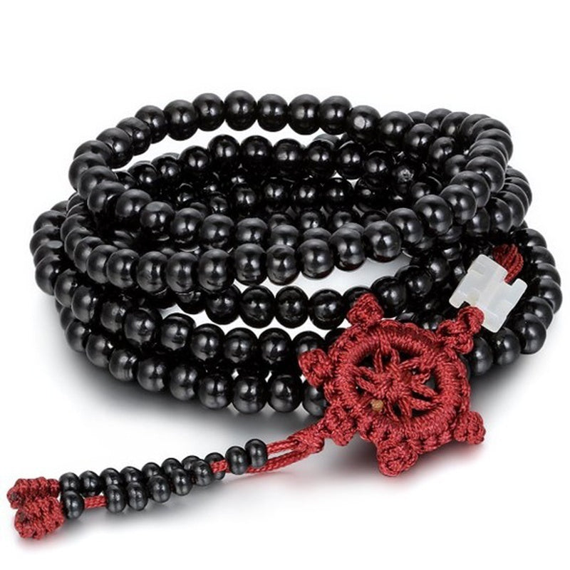 Tibetan Sandalwood Buddhist Buddha 216 Prayer Beads Mala Bracelet