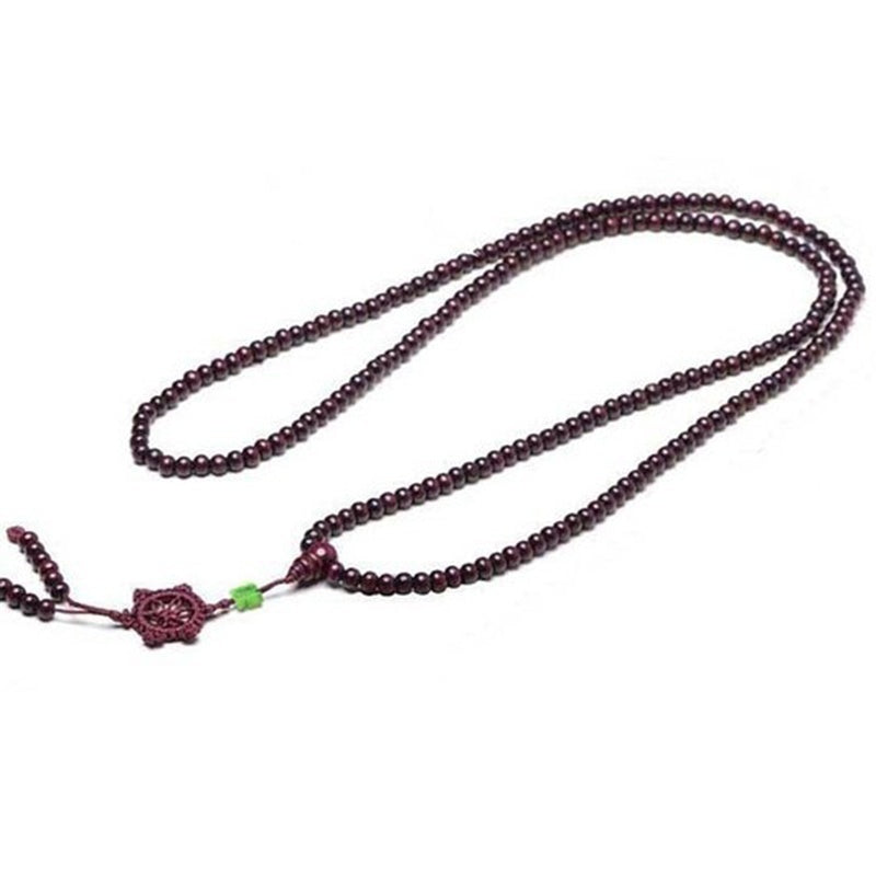 Tibetan Sandalwood Buddhist Buddha 216 Prayer Beads Mala Bracelet