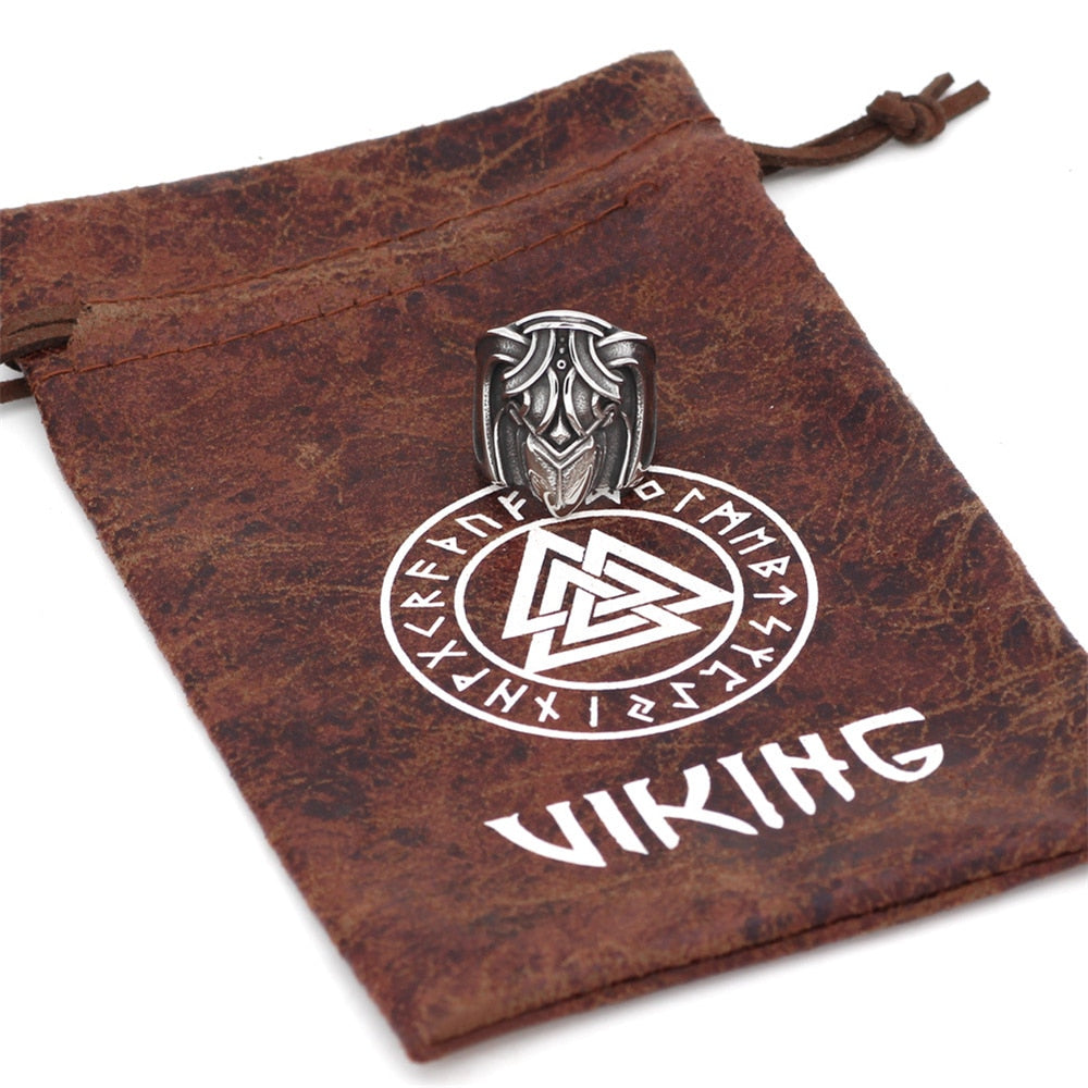 Retro Vikings Odin Crow Rings