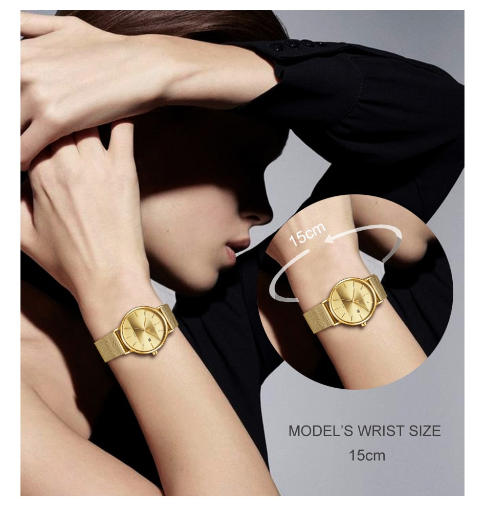 Couple  Luxury Quartz  Female Waterproof Lovers Gift Watch