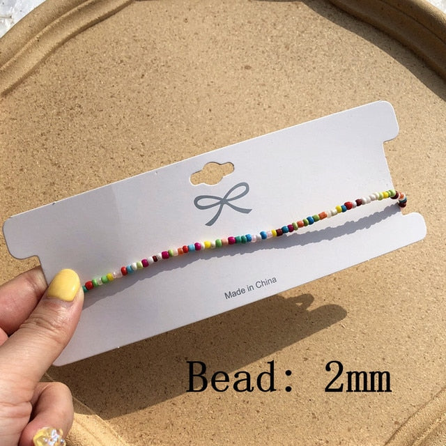 Simple Seed Beads Strand Necklace