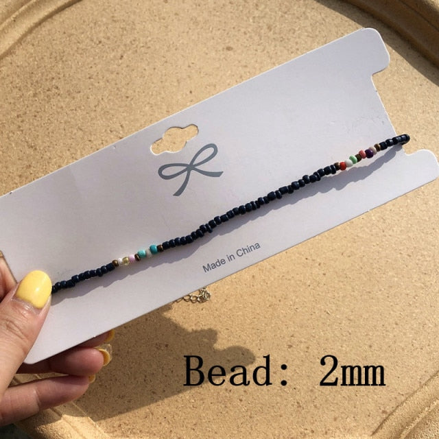 Simple Seed Beads Strand Necklace