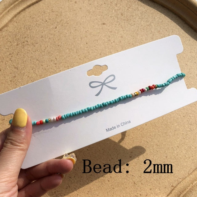 Simple Seed Beads Strand Necklace