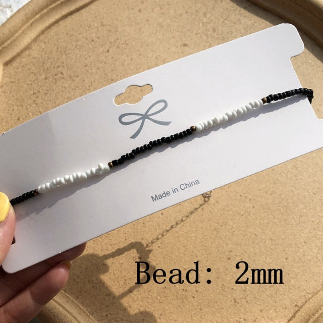 Simple Seed Beads Strand Necklace