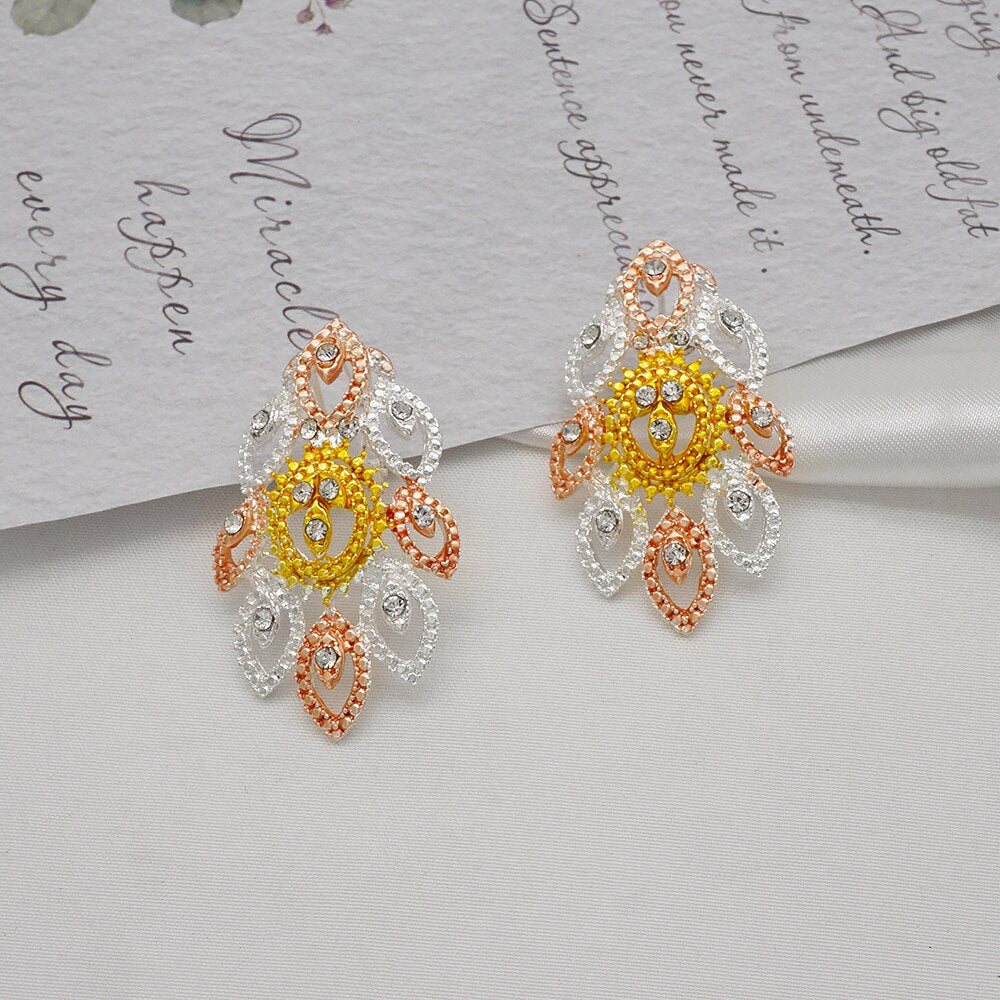 New Nigerian Wedding African Costume Jewelry Set