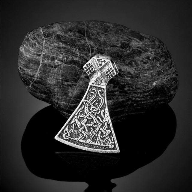 Men Thor's Axe Pendant Vikings Vegvisir Rune Amulet