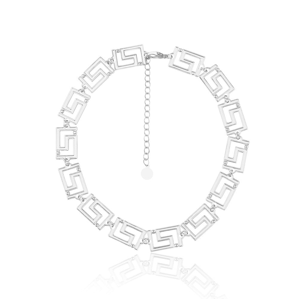 American popular retro hollow out short choker necklace
