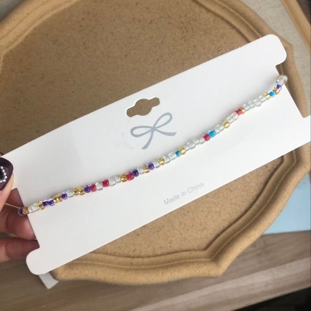 Simple Seed Beads Strand Necklace