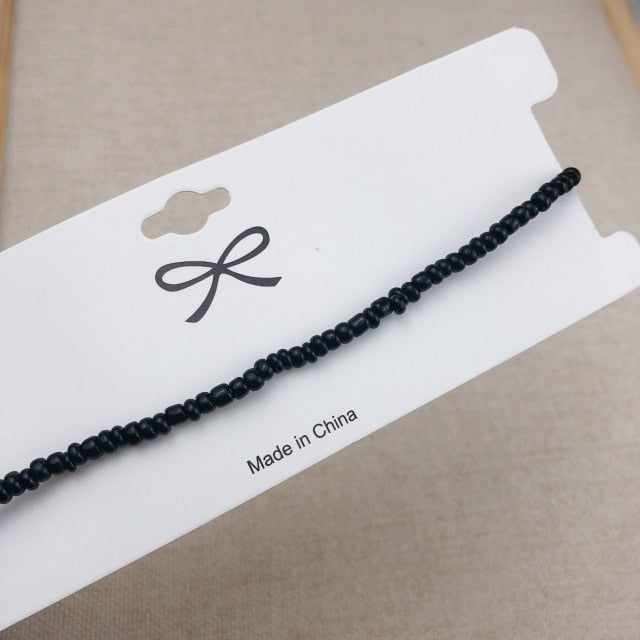 Simple Seed Beads Strand Necklace