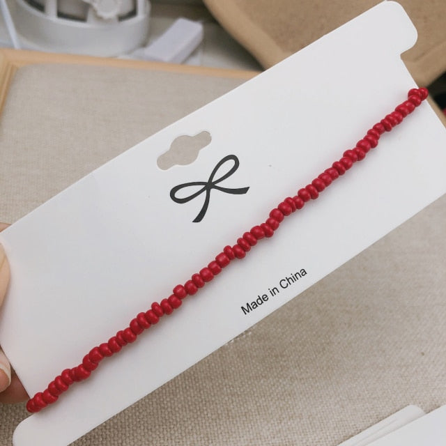 Simple Seed Beads Strand Necklace