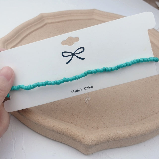 Simple Seed Beads Strand Necklace