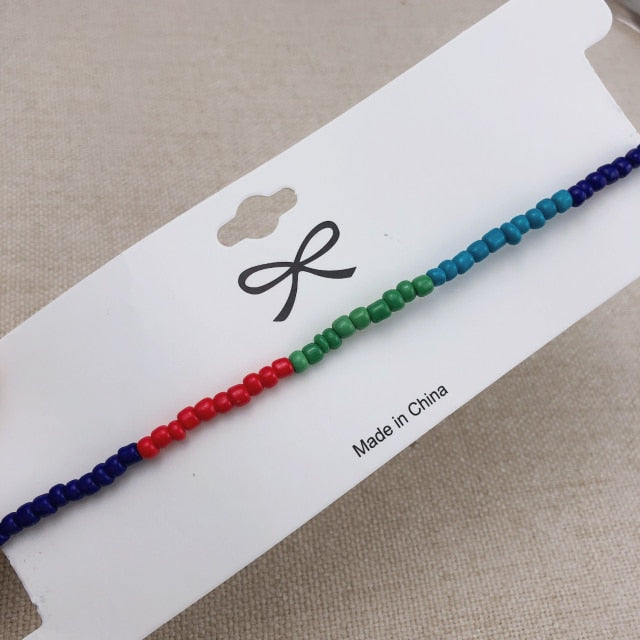 Simple Seed Beads Strand Necklace