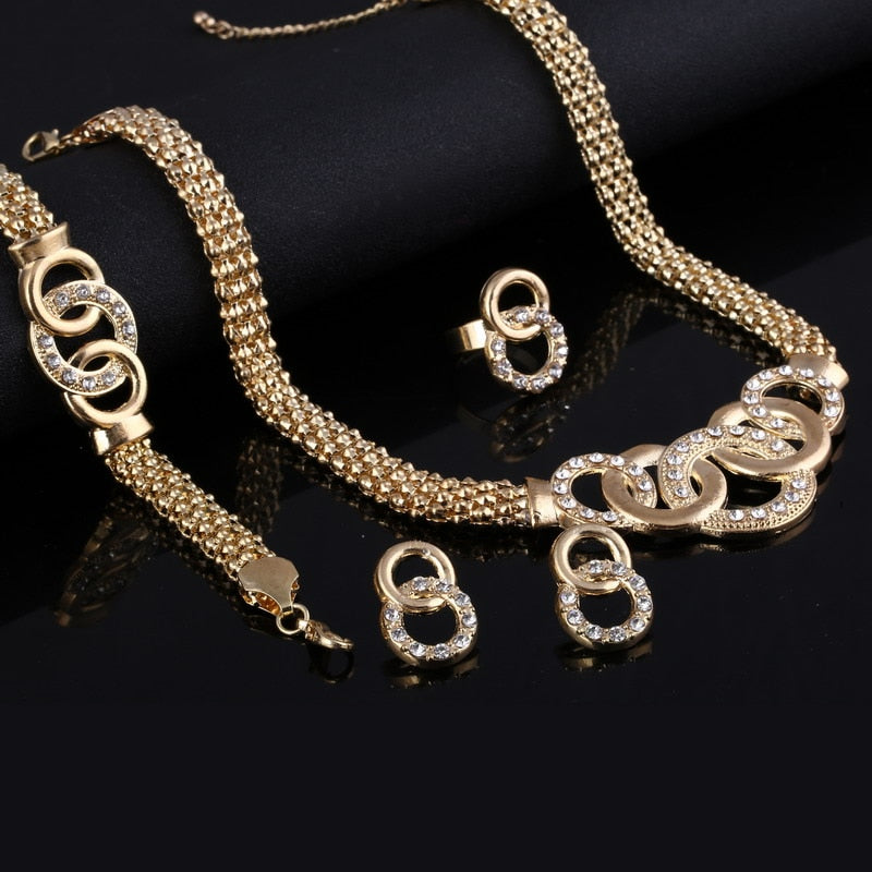 Golden Plated Jewelry Set  For Women