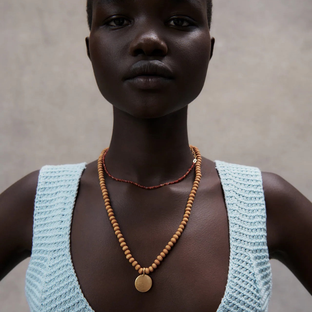 ZA Nature Stone Pearl Necklaces