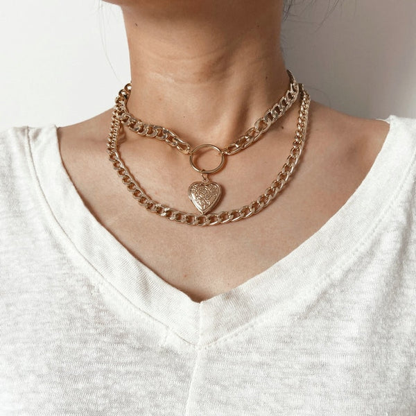 Punk Vintage Chain Necklace Neck Chains