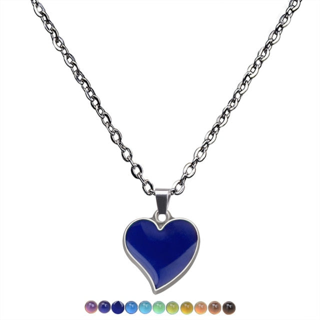 Peach Heart Love Pendant Necklace