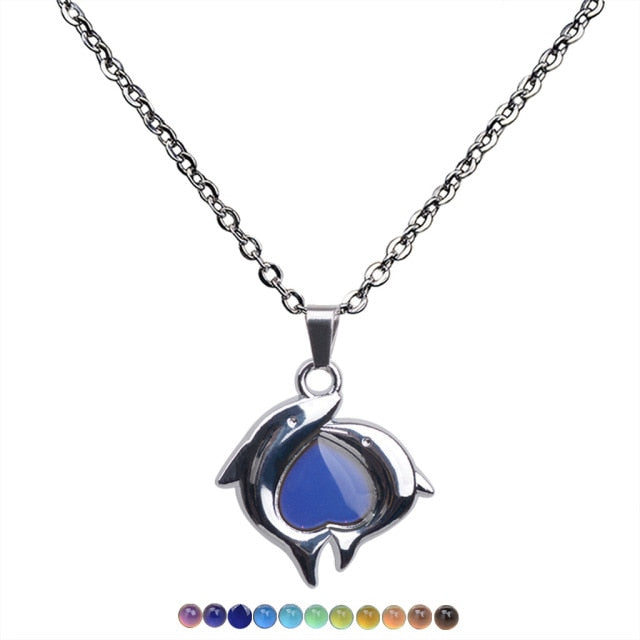 Peach Heart Love Pendant Necklace