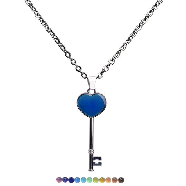 Peach Heart Love Pendant Necklace