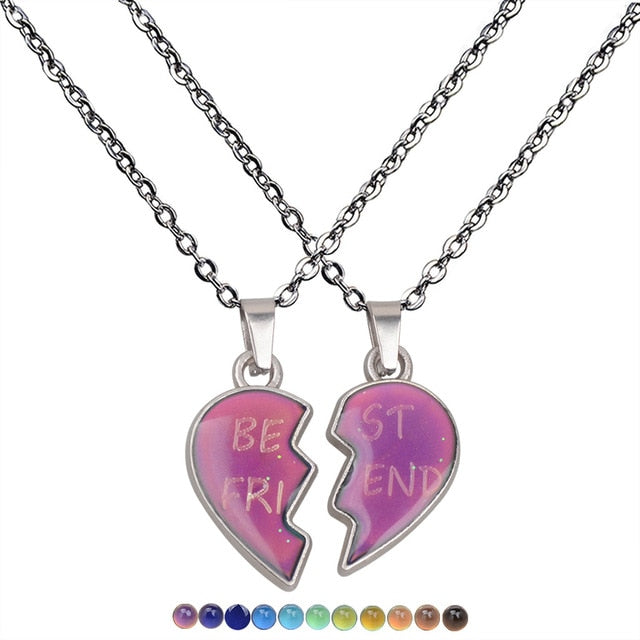 Peach Heart Love Pendant Necklace
