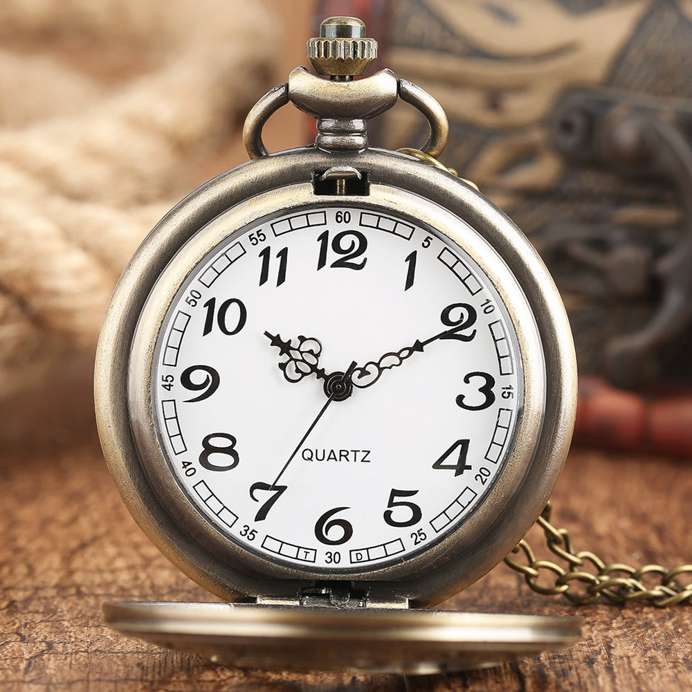 12 Constellation Astrology Zodiac Retro Pocket Watch