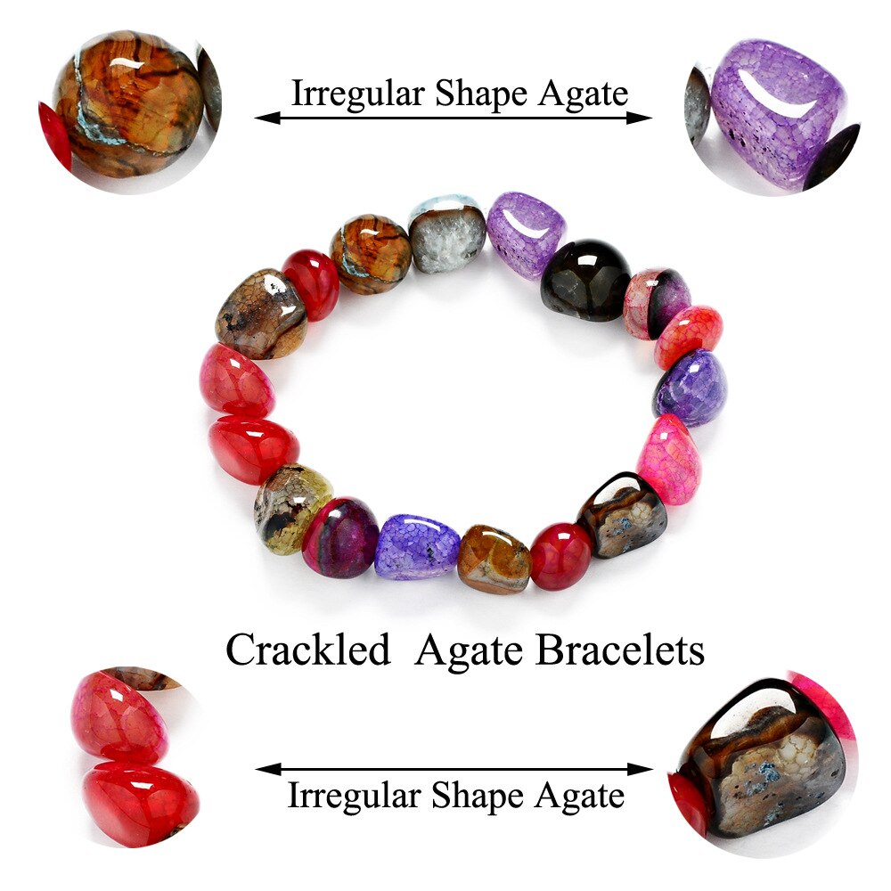 Crack Irregular  The Shape of Mixed Color Bracelet