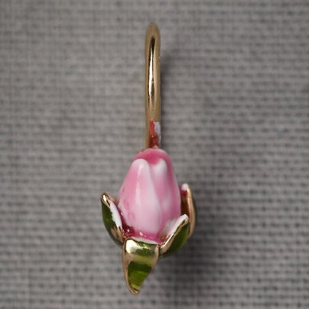 Fashion Flower Women Drop Earrings