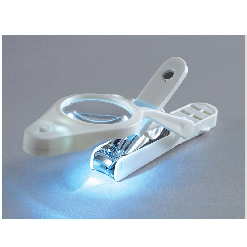 Lighted Nail Clipper With Magnifier